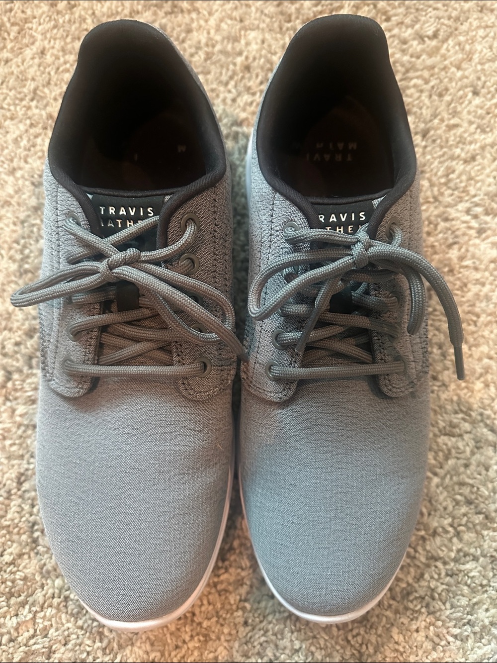 Travis Mathew Men’s Grey Casual Sneakers